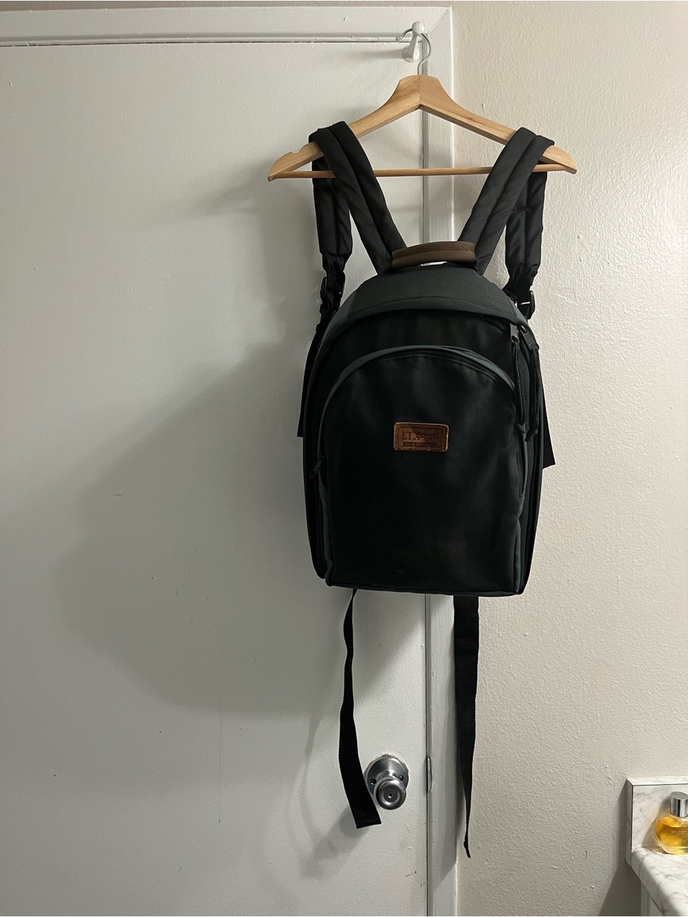 Camera backpack Backpack with Leather Patch